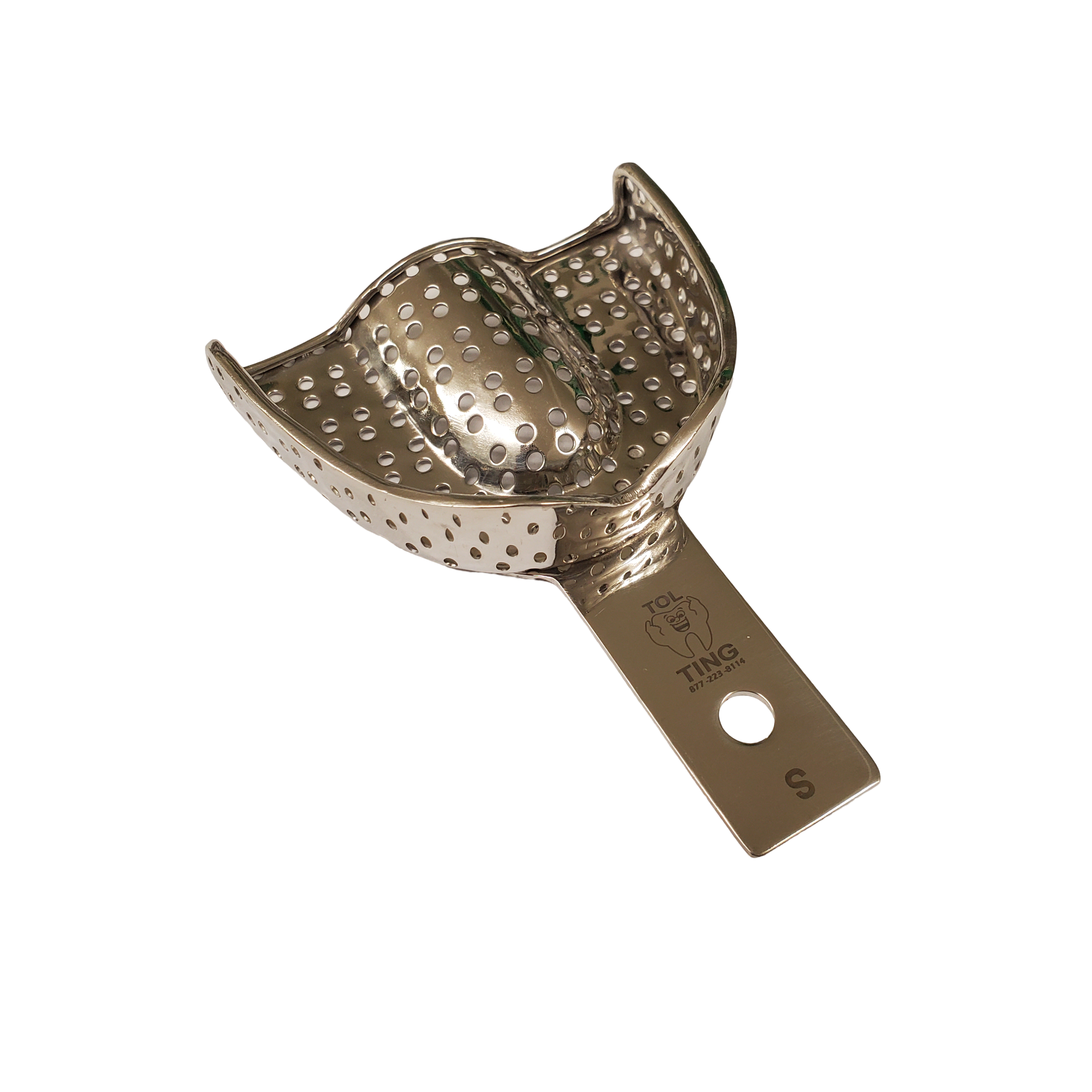 Stainless Steel Impression Tray- Perforated UPPER (Single Tray)