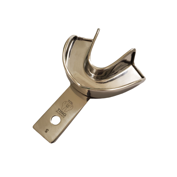 Stainless Steel Impression Tray- Solid LOWER (Single Tray)